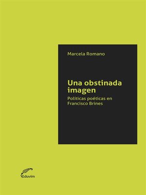 cover image of Una obstinada imagen.